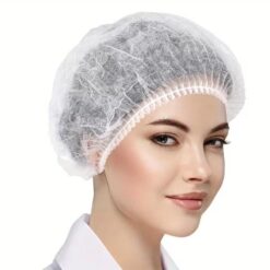 100Pcs Disposable Non-Woven Hairnets